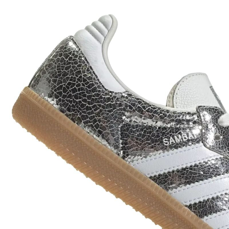 Adidas Samba OG – Silver Metallic / Cloud White / Core White