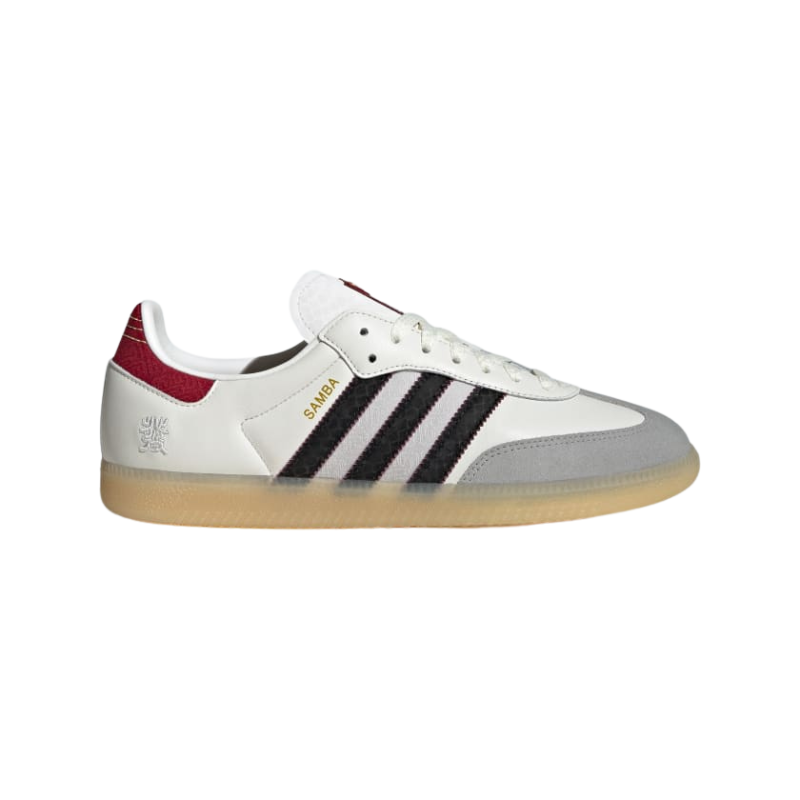 Adidas Samba OG – White Maroon Core Black
