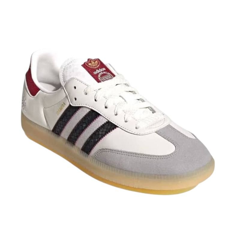 Adidas Samba OG – White Maroon Core Black