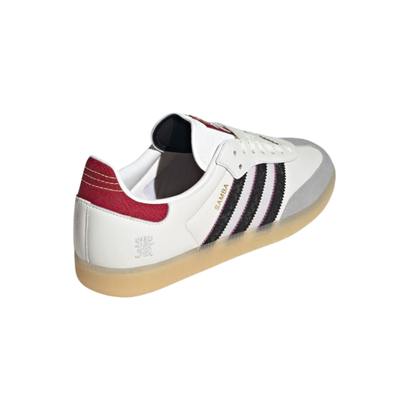 Adidas Samba OG – White Maroon Core Black