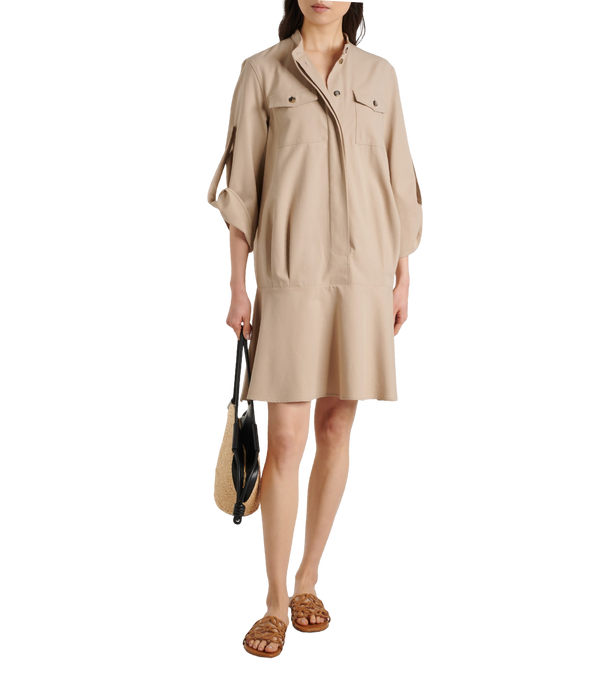 LOEWE Petal Anagram slide in soft calfskin Camel