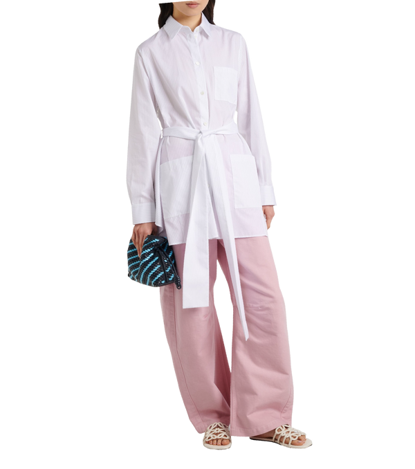LOEWE Petal Anagram slide in soft calfskin white