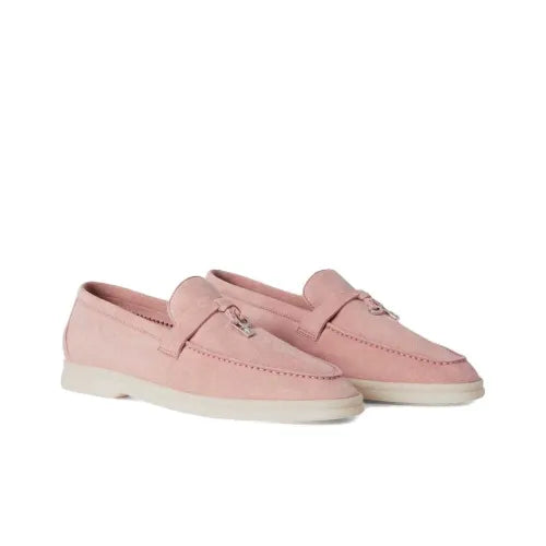 Loro   Piana   pink   Suede   Summer   Charms   Walk