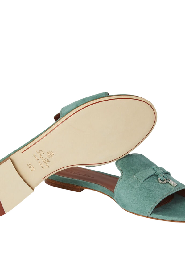 Loro   piana   Summer   Charms   Suede   Goatskin   Sap   Green