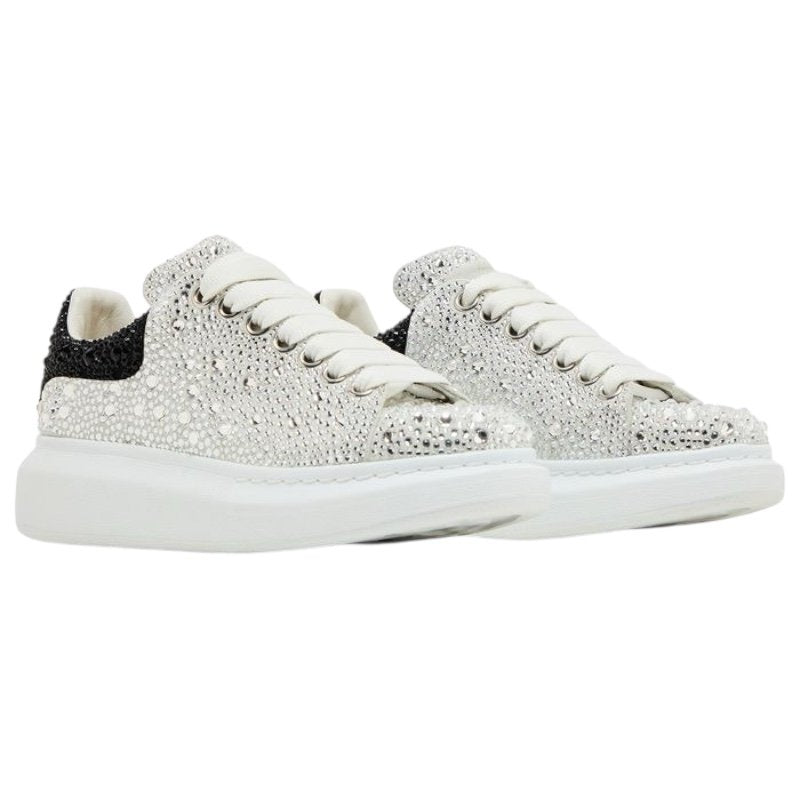 Alexander Mcqueen Oversized Crystal-Embellished White