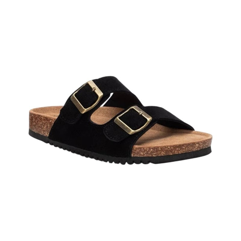 Birkenstock Arizona Suede Leather Black Narrow Fit