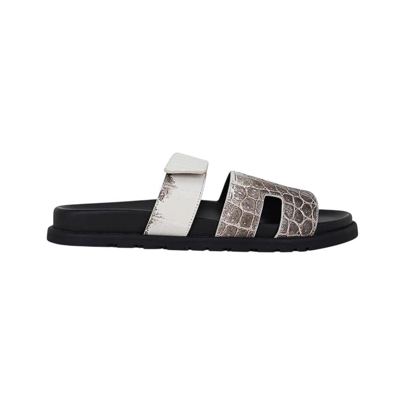 Hermes Chypre sandal Himalaya Crocodile Limited