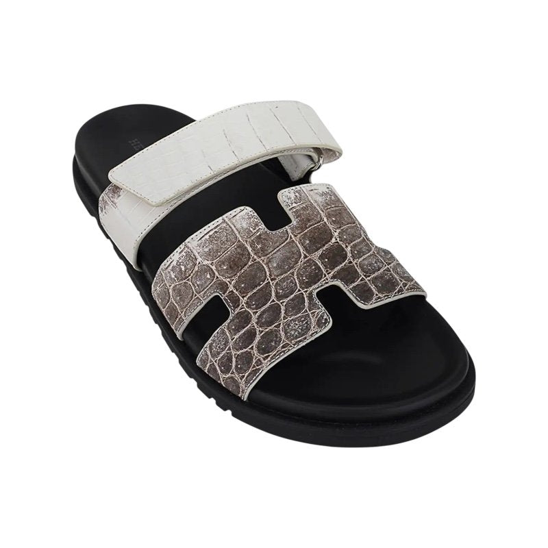 Hermes Chypre sandal Himalaya Crocodile Limited