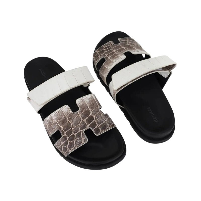Hermes Chypre sandal Himalaya Crocodile Limited