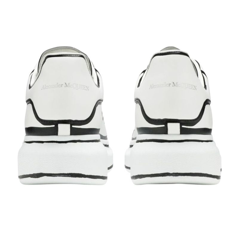 Alexander Mcqueen Oversized – White Black Outline