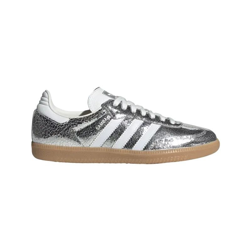 Adidas Samba OG – Silver Metallic / Cloud White / Core White