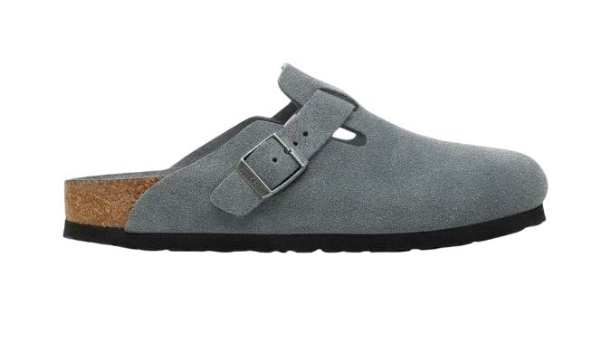 Birkenstock Boston Suede Dark Grey.